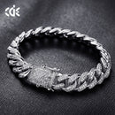 Amazon cross-border European and American Hip hop accessories men's bracelet Cuban chain