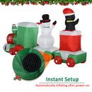 Christmas Inflatables Outdoor Decorations Holiday Train with Santa