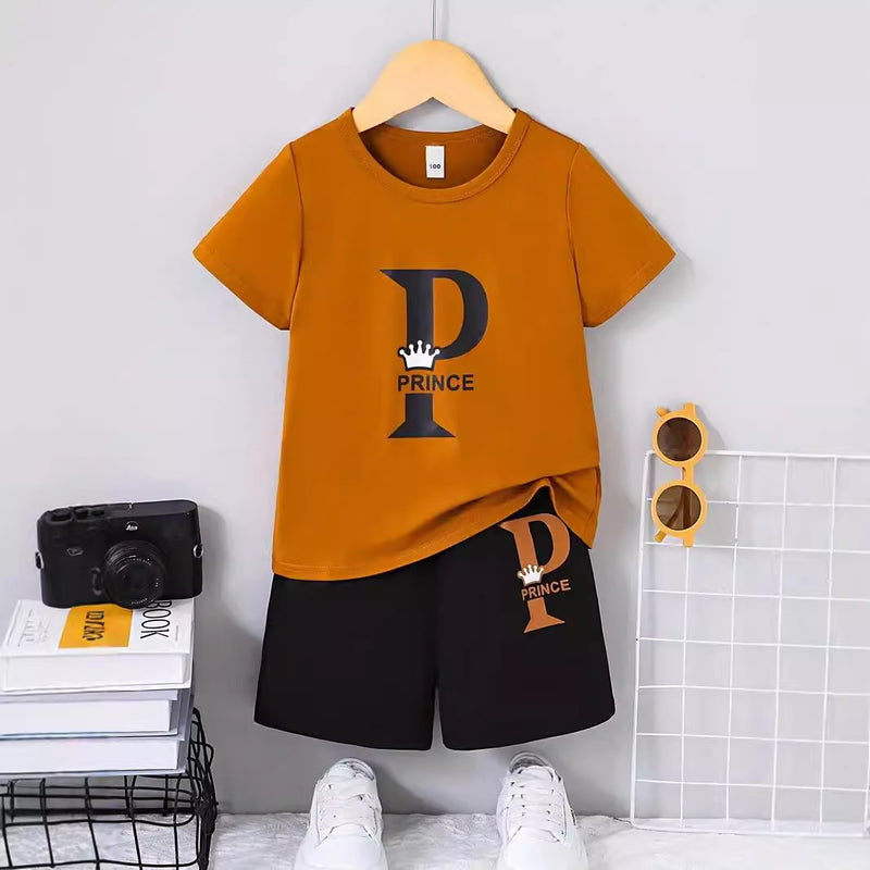 Boy Comfortable Short Sleeve T-shirt Shorts Set