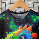 Summer Boys' Home Wear Shorts Short Sleeve Two-piece Set