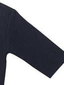 Ensemble 2 pièces pour homme, chemise jacquard unie à manches courtes et col en V, short à cordon assorti, vêtements de loisirs d'été