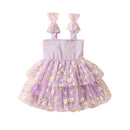Flower Mesh Girls' Dress Suspenders