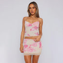 Two-piece Summer Vacation Skirt Suit