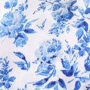 Printed Cardigan Lapel Children's Short-sleeved Satin Homewear Suit