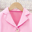 Fashion Girls Suit Sleeveless Floral Halter Suit