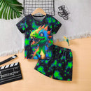 Summer Boys' Home Wear Shorts Short Sleeve Two-piece Set