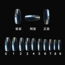 500 faux ongles naturels transparents