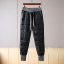 Herrenmode, dicker Thermo-Rollkragenanzug aus Baumwolle