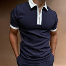 Polo homme uni, chemise à manches courtes, chemise d'été, vêtements pour hommes