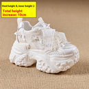 Mesh Surface Breathable Casual Versatile Thick Bottom Height Increasing Shoes