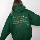 Women's Personalized Letter Printed Fleece Hoodie