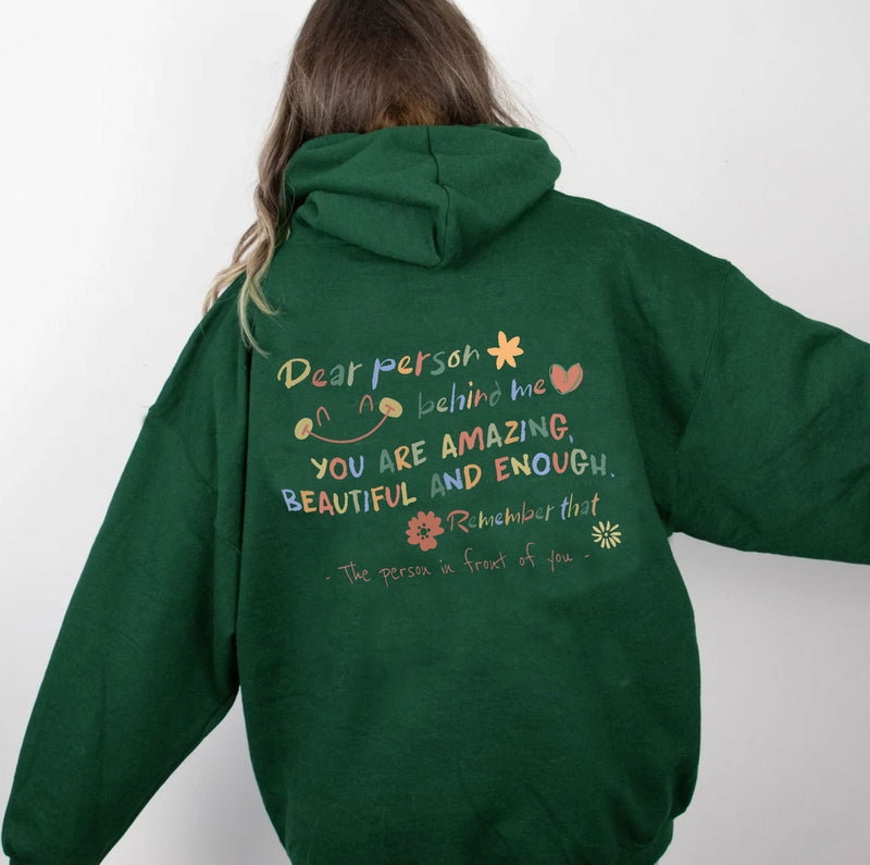 Women's Personalized Letter Printed Fleece Hoodie