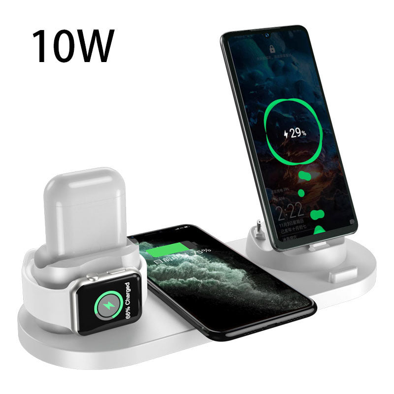 Chargeur sans fil pour iPhone, chargeur rapide pour téléphone, station de charge rapide pour montre, station de charge 6 en 1