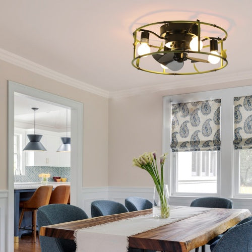 Built-in Ceiling Fan With Light And Remote Control