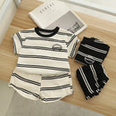 Boys Summer Suit Striped Sports