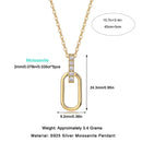 Light And Shadow Geometry - A Fashionable And Trendy Diamond Jewelry Necklace Pendant Set With Moissanite S925 Sterling Silver And Gold Plating