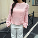 Leisure Minimalist Long Sleeve Sweaters Women's Clothing