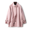 Double-sided Cashmere Women's Mid-length Waist Slimming Woolen Coat