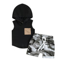 Boys' Hooded Vest T-shirt Suit