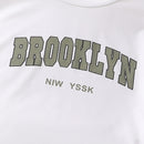 Girl All-match Letter Long Sleeve Sweater Wide Leg Pleated Overalls