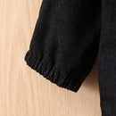 Long Sleeve Solid Color Coat Trousers Suit