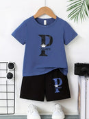 Boy Comfortable Short Sleeve T-shirt Shorts Set