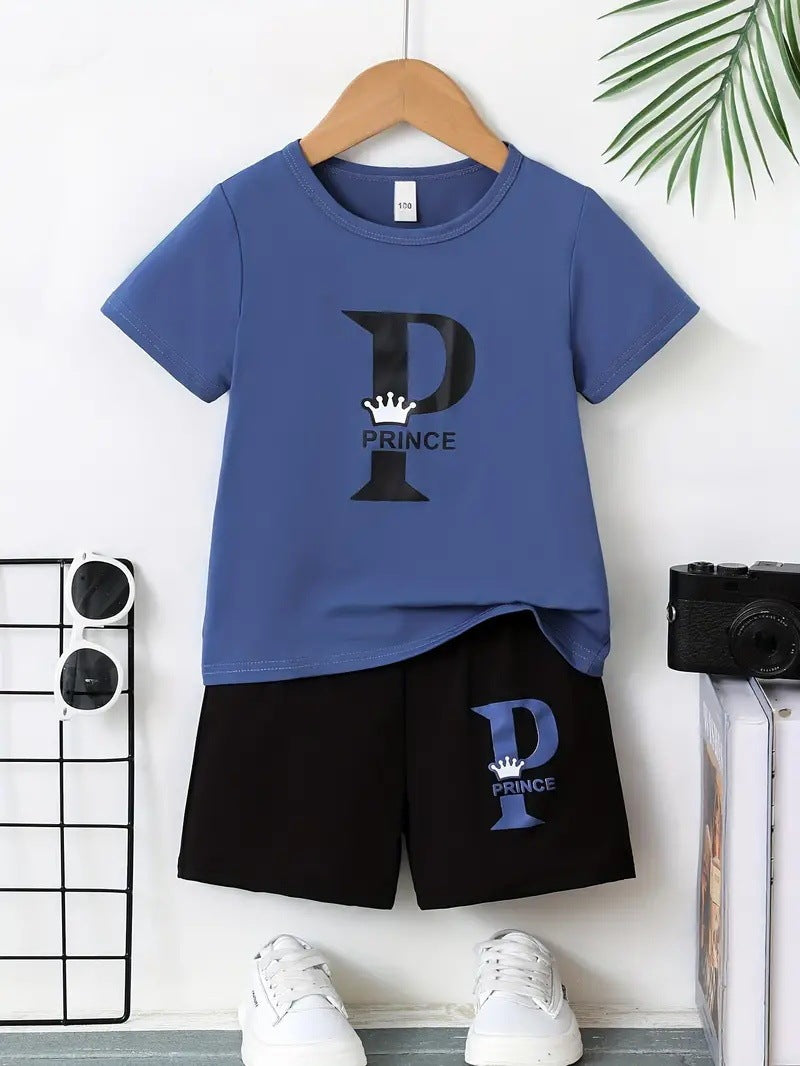 Boy Comfortable Short Sleeve T-shirt Shorts Set