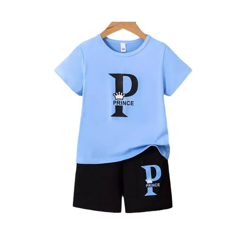 Boy Comfortable Short Sleeve T-shirt Shorts Set