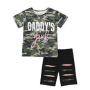 Toddler Girl 'Daddy's Girl' Father's Day Outfit Cute Letter Print Top & Coordinating Pants Set