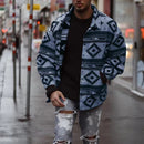 Autumn New Printed Geometric Pattern Lapel Breasted Jacket