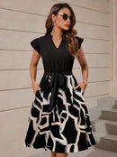 Summer Loose Casual Women's Butterfly Sleeve Dress