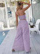 Summer Casual Floral Short Sleeve Holiday Suit