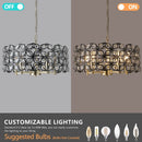 Modern Crystal Chandelier, Suitable For Living Room Round Crystal Lamp Luxury Home Decoration Lamps