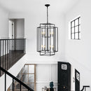 8 Lantern Tiered Chandeliers, Industrial Farmhouse Chandeliers
