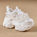 Mesh Surface Breathable Casual Versatile Thick Bottom Height Increasing Shoes