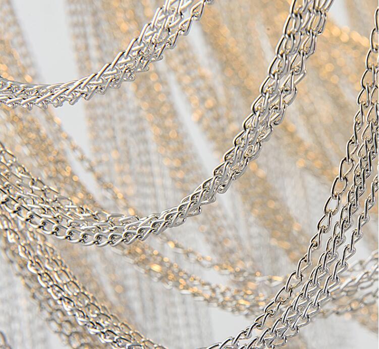 Nordic Light Luxury Quaste Aluminium Kette Wohnzimmer Decke