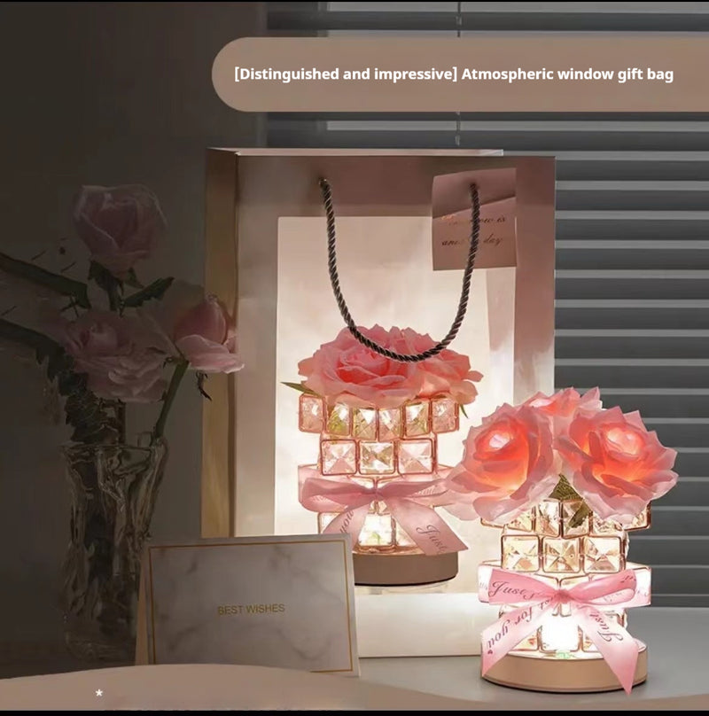 520 Gift Rose Cube Atmosphere Table Lamp