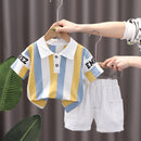 Boys Summer Suit Striped Sports