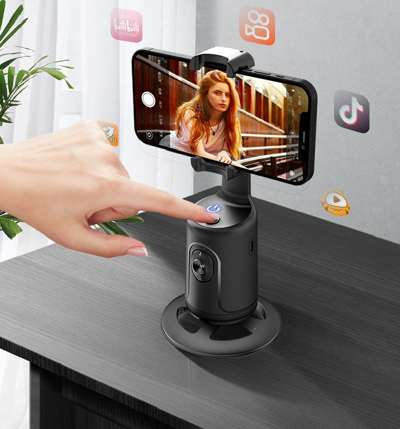 Cardan intelligent à 360° avec suivi automatique du visage, support de téléphone intelligent pour smartphone, vidéo, vlog, stabilisateur en direct, trépied