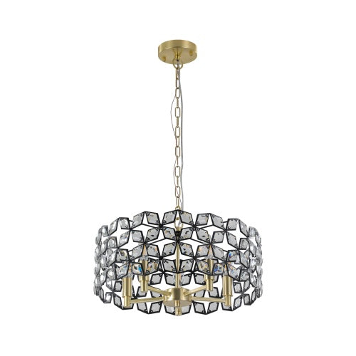 Modern Crystal Chandelier, Suitable For Living Room Round Crystal Lamp Luxury Home Decoration Lamps