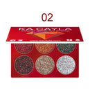 Creative 6 Colors Diamond Sequin Eyeshadow Palette