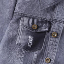 Trendy Style Broken Hole Design Shorts Suit