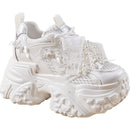 Mesh Surface Breathable Casual Versatile Thick Bottom Height Increasing Shoes