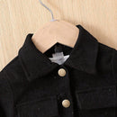 Long Sleeve Solid Color Coat Trousers Suit