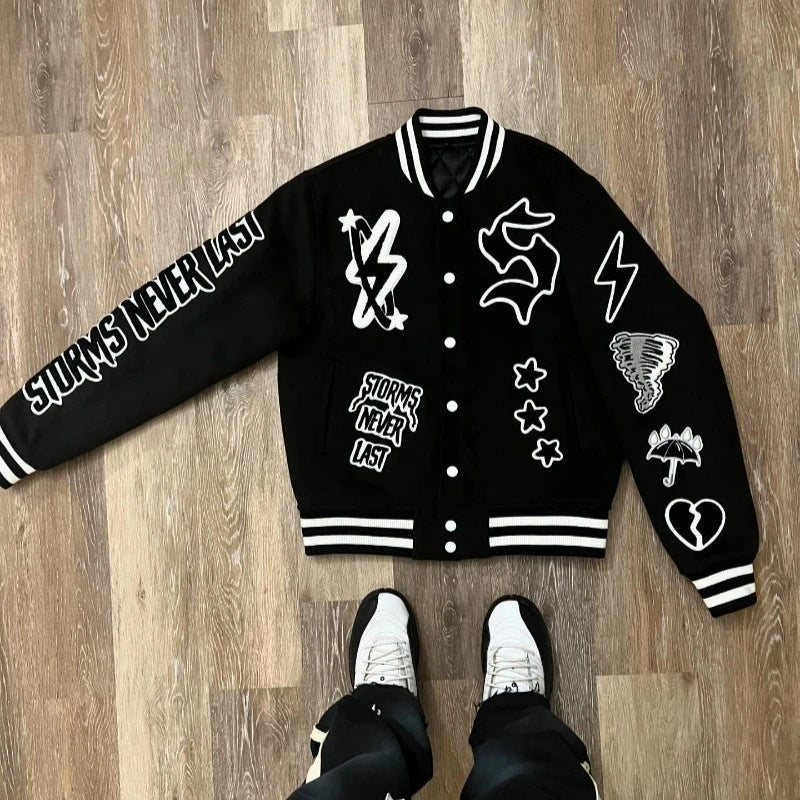 High Street Hip Hop Lose Jacke Mantel