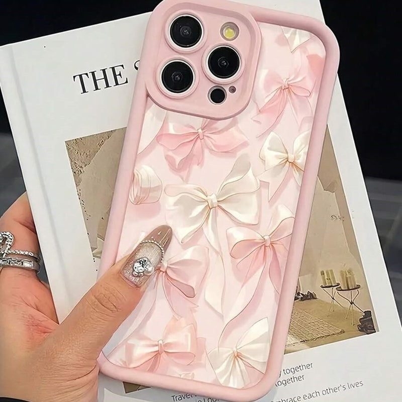 New All-inclusive Silk Bow Phone Case Ladder