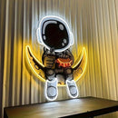 Astronaut Lamp Wall Mounted Ed Neon Light