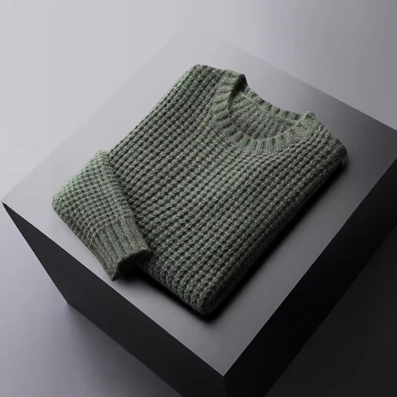 Verdickter, warm haltender innerer Match-Pullover