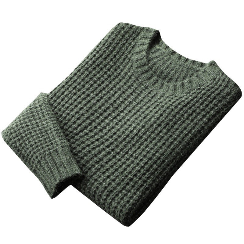 Verdickter, warm haltender innerer Match-Pullover