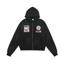 Fleecegefütterter Pullover mit Doppelreißverschluss für Herren und Damen im Wintermantel